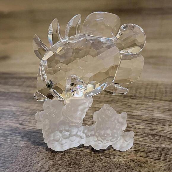 Swarovski Crystal Fish Figurine Tropical Fish Coral Reef Clear Crystal- 10139
